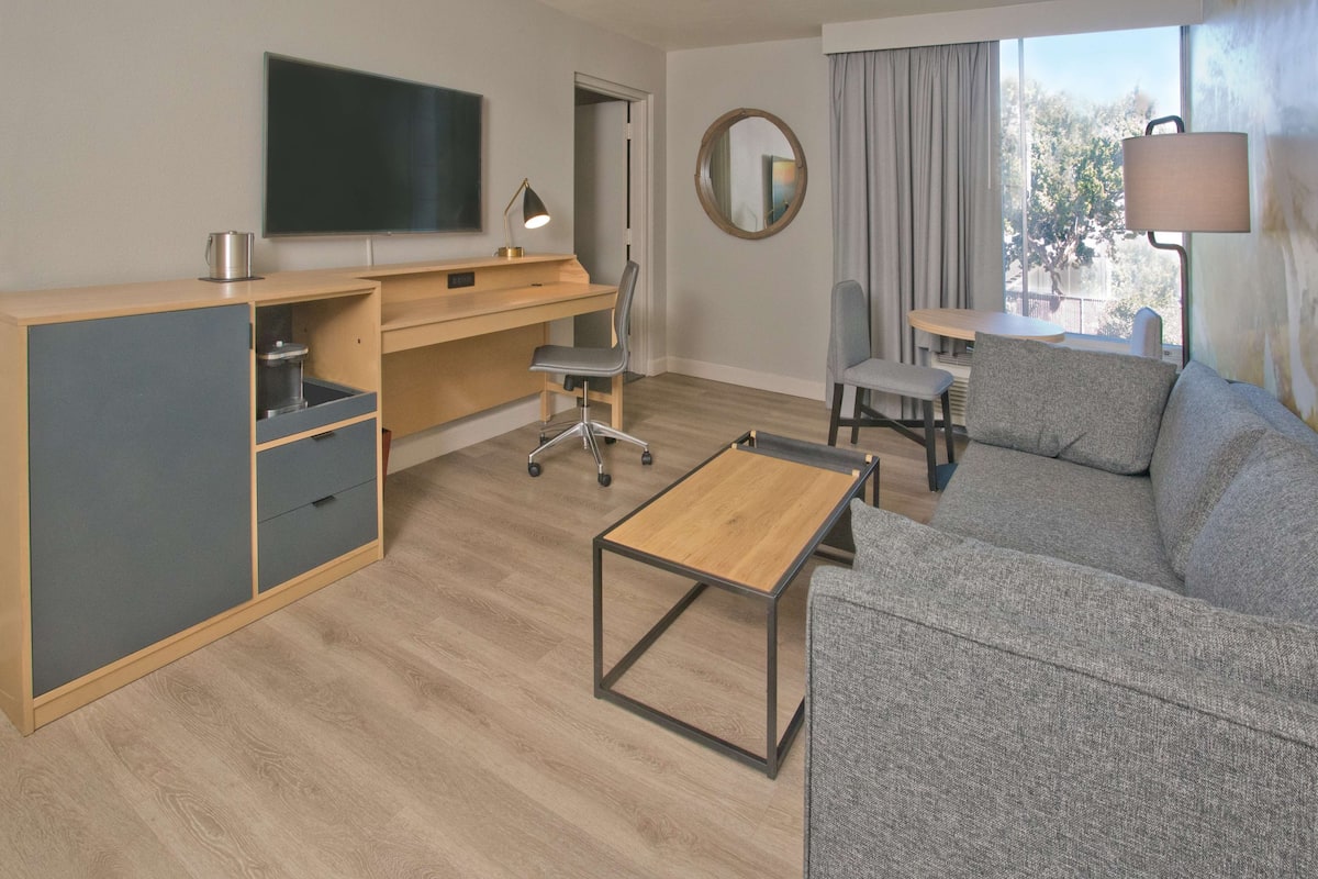 In-room safe, desk, blackout curtains, iron/ironing board