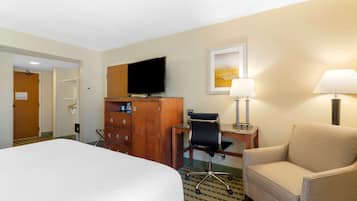 In-room safe, desk, laptop workspace, blackout drapes