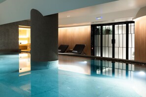 Indoor pool, seasonal outdoor pool