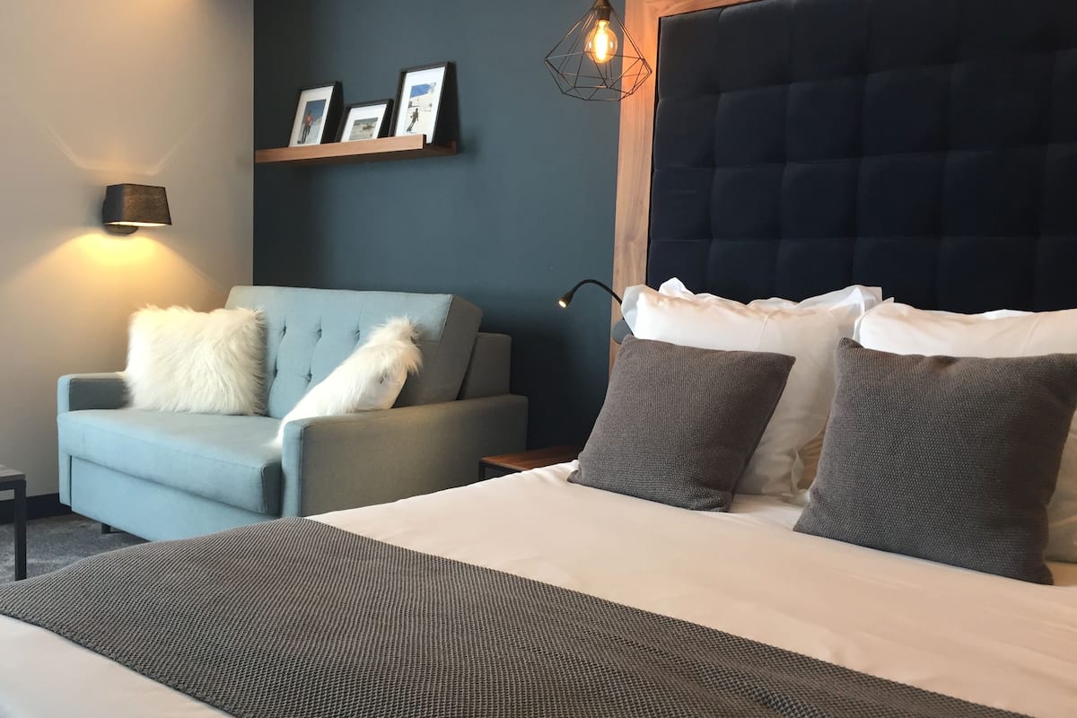 2 habitaciones, ropa de cama de alta calidad y camas con pillow-top