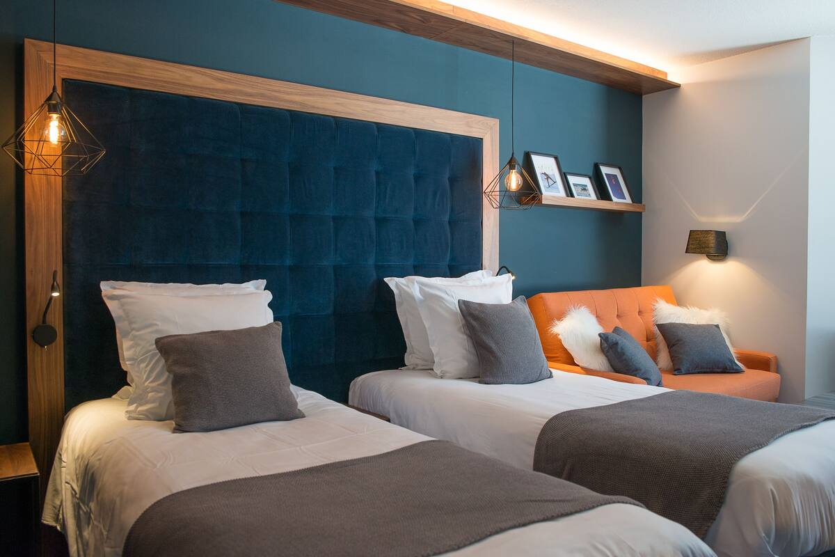 triple room village view | 2 bedrooms, premium bedding, pillow-top beds, in-room safe