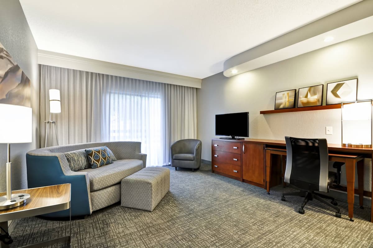 Suite, 1 Bedroom | Living room | LCD TV
