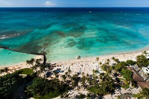 해변에 위치, 비치 타월