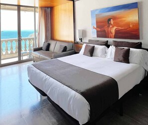 Vista a la playa o el mar