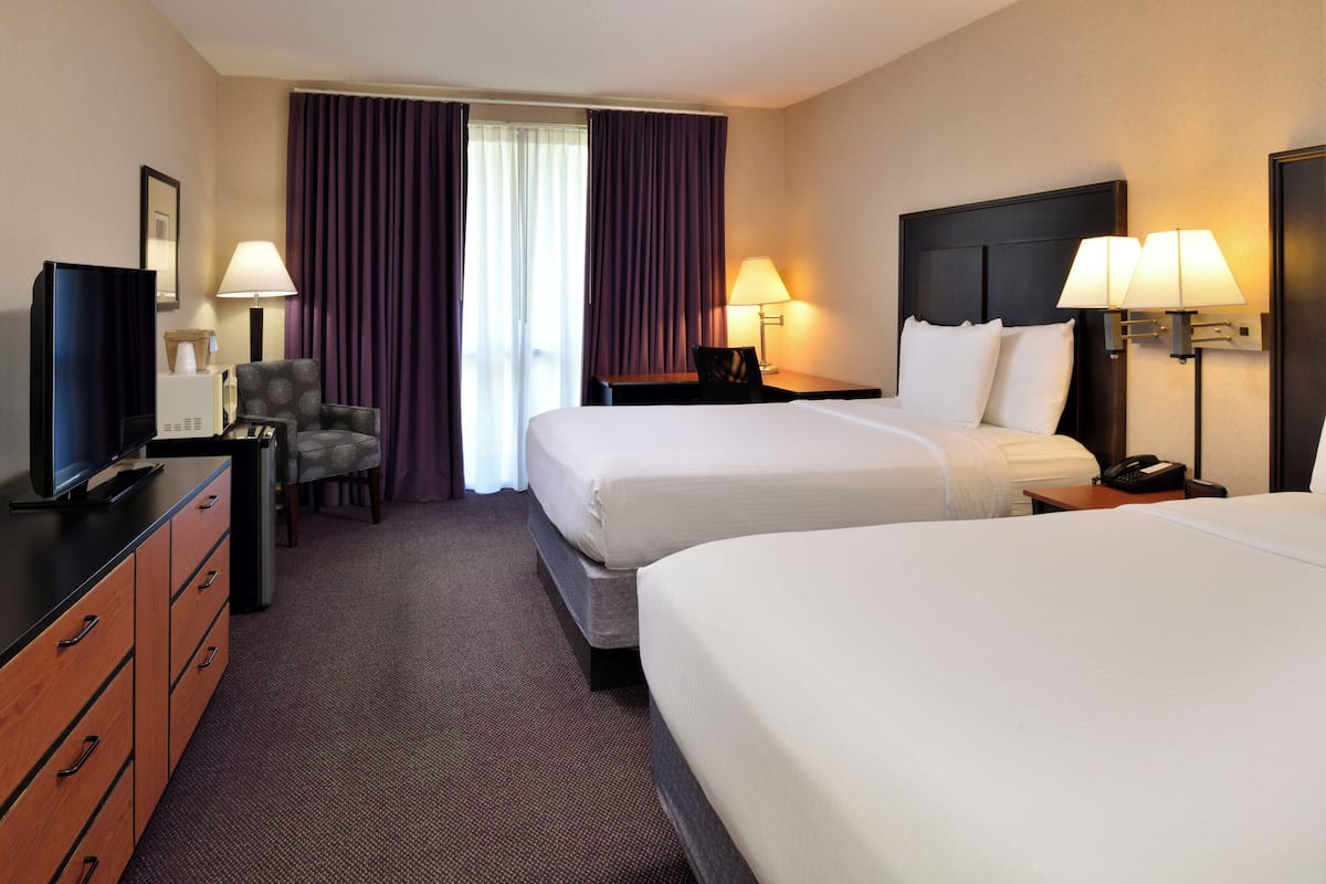 Standard Room, 2 Queen Beds, Non Smoking | In-room safe, iron/ironing board, free WiFi, bed sheets