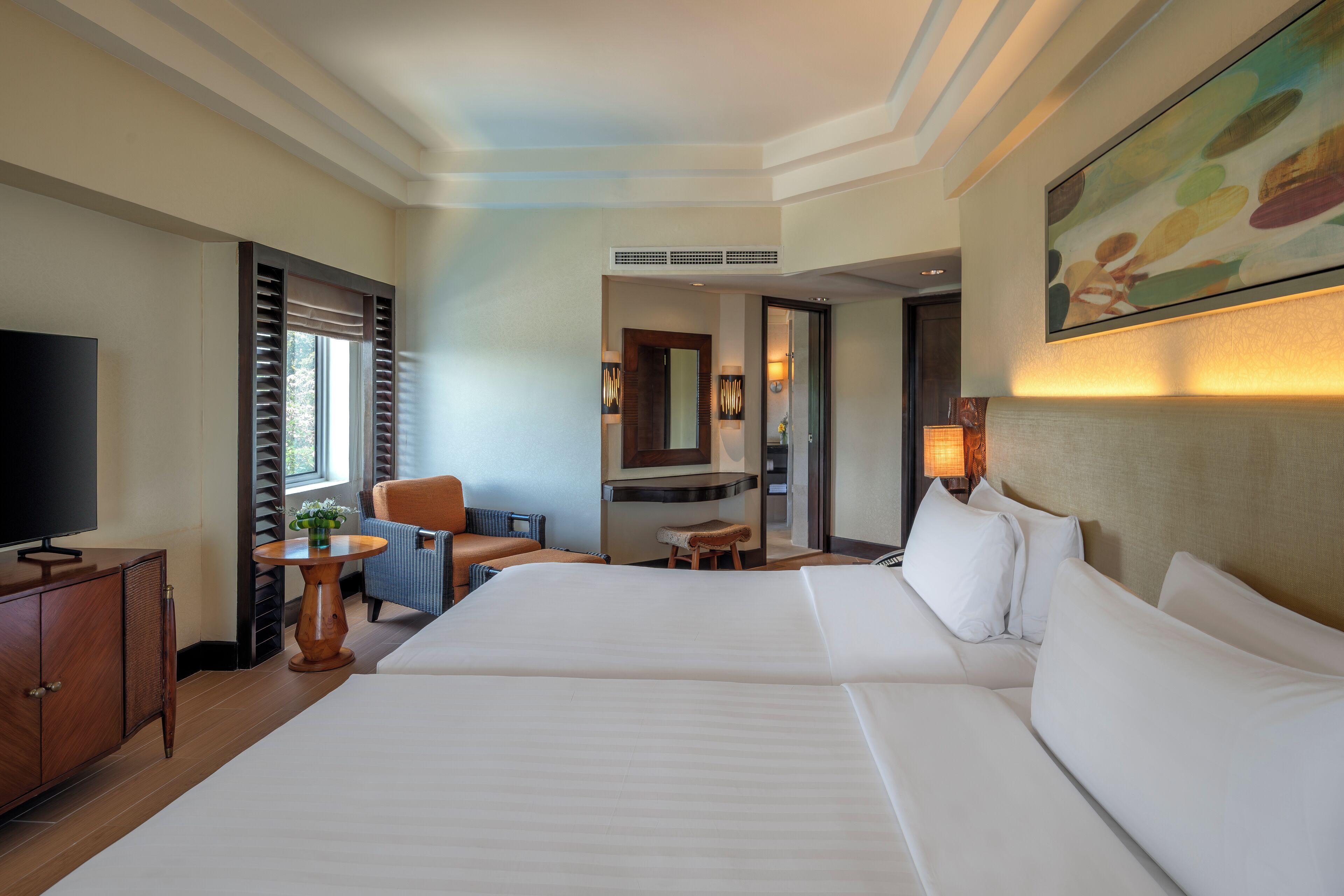 Panorama-suite - 2 enkeltsenge (Ocean Wing) | Minibar, pengeskab på værelset, skrivebord, mørklægningsgardiner