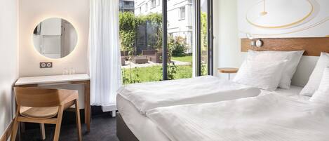 1 habitación, ropa de cama hipoalergénica y minibar