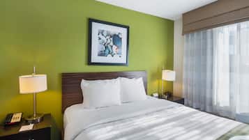 Standard Room, 1 Queen Bed, Non Smoking | In-room safe, iron/ironing board, free WiFi, bed sheets