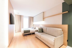 Premium bedding, memory-foam beds, in-room safe, desk