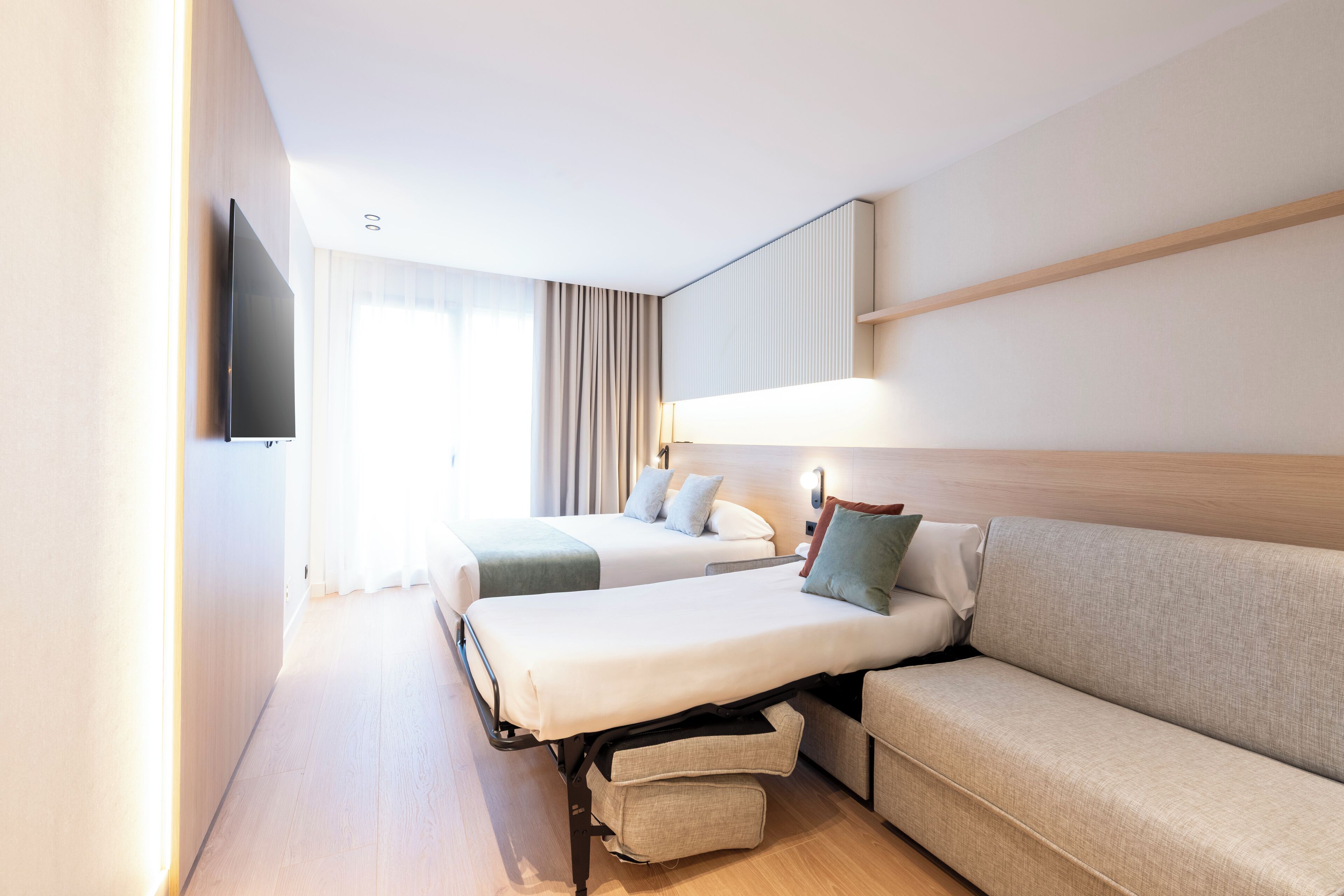 superior triple room, kitchenette | 1 bedroom, premium bedding, memory-foam beds, in-room safe