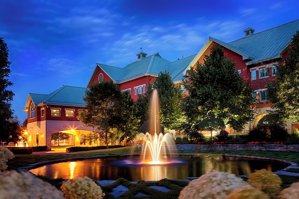 Front of property – evening/night