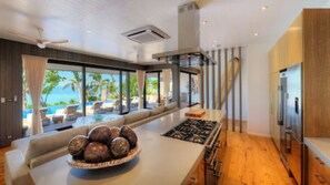 The Beachhouse | Private kitchen | Mini-fridge, coffee/tea maker