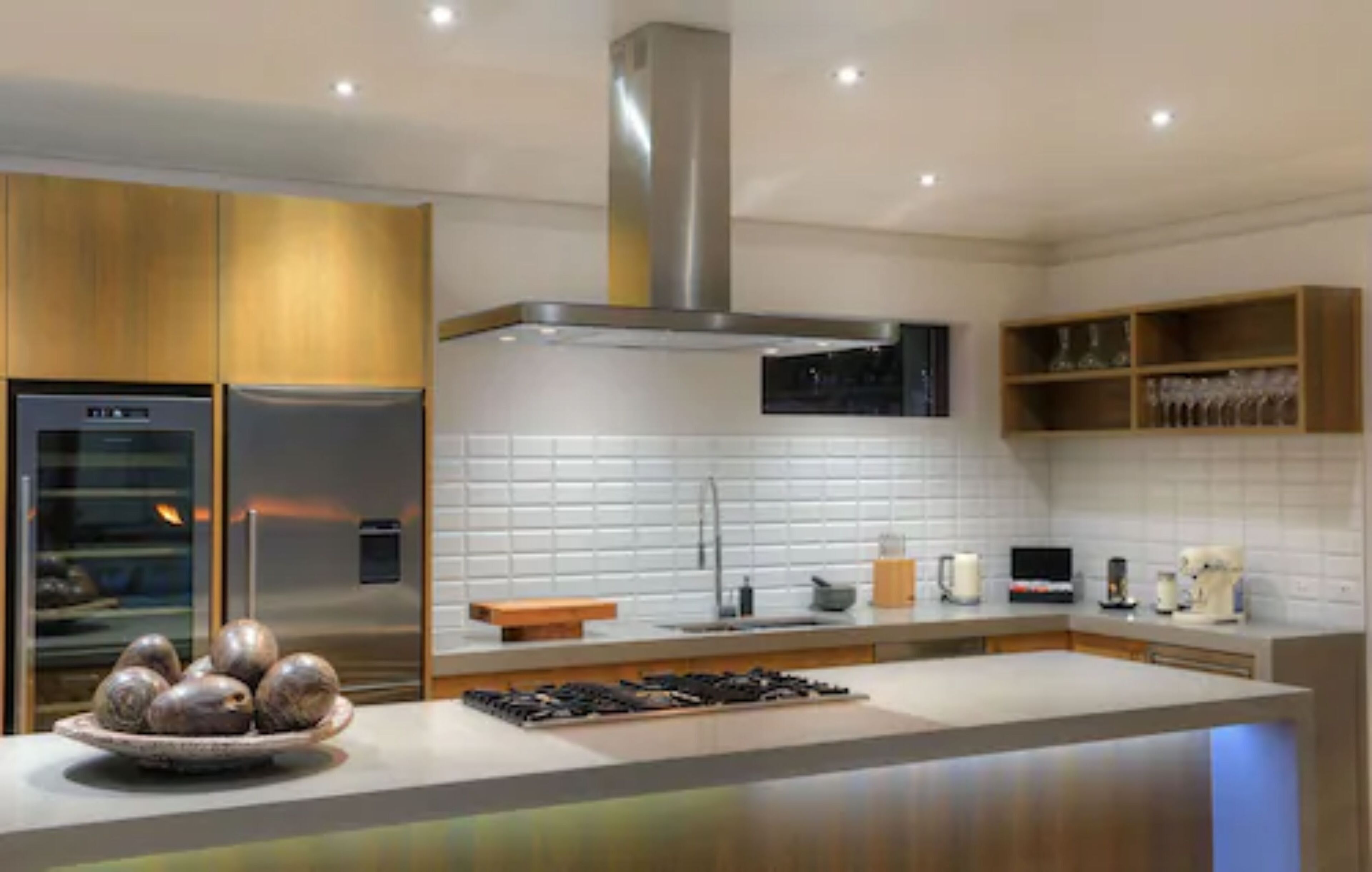 luxury villa, 3 bedrooms, beach view, beachfront | private kitchen | mini-fridge, coffee/tea maker