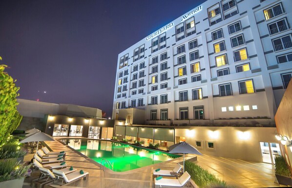 Front of property – evening/night