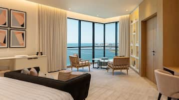 1 soveværelse, minibar, pengeskab på værelset, skrivebord