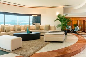 Club Suite, 2 Bedrooms (SW-M) | Living room | 42-inch flat-screen TV with satellite channels, TV, DVD player