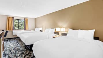 Skrivbord, strykjärn/strykbräda, gratis wi-fi och sängkläder