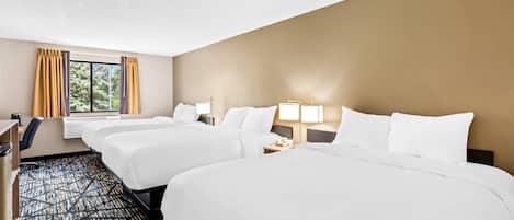 Desk, iron/ironing board, free WiFi, bed sheets