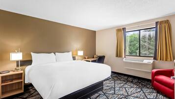 Skrivbord, strykjärn/strykbräda, gratis wi-fi och sängkläder