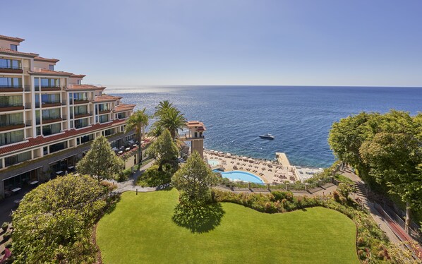 Enjoy breathtaking ocean views from the comfort of your balcony.