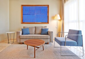 Minibar, desk, blackout drapes, iron/ironing board