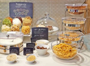 Daily buffet breakfast for a fee