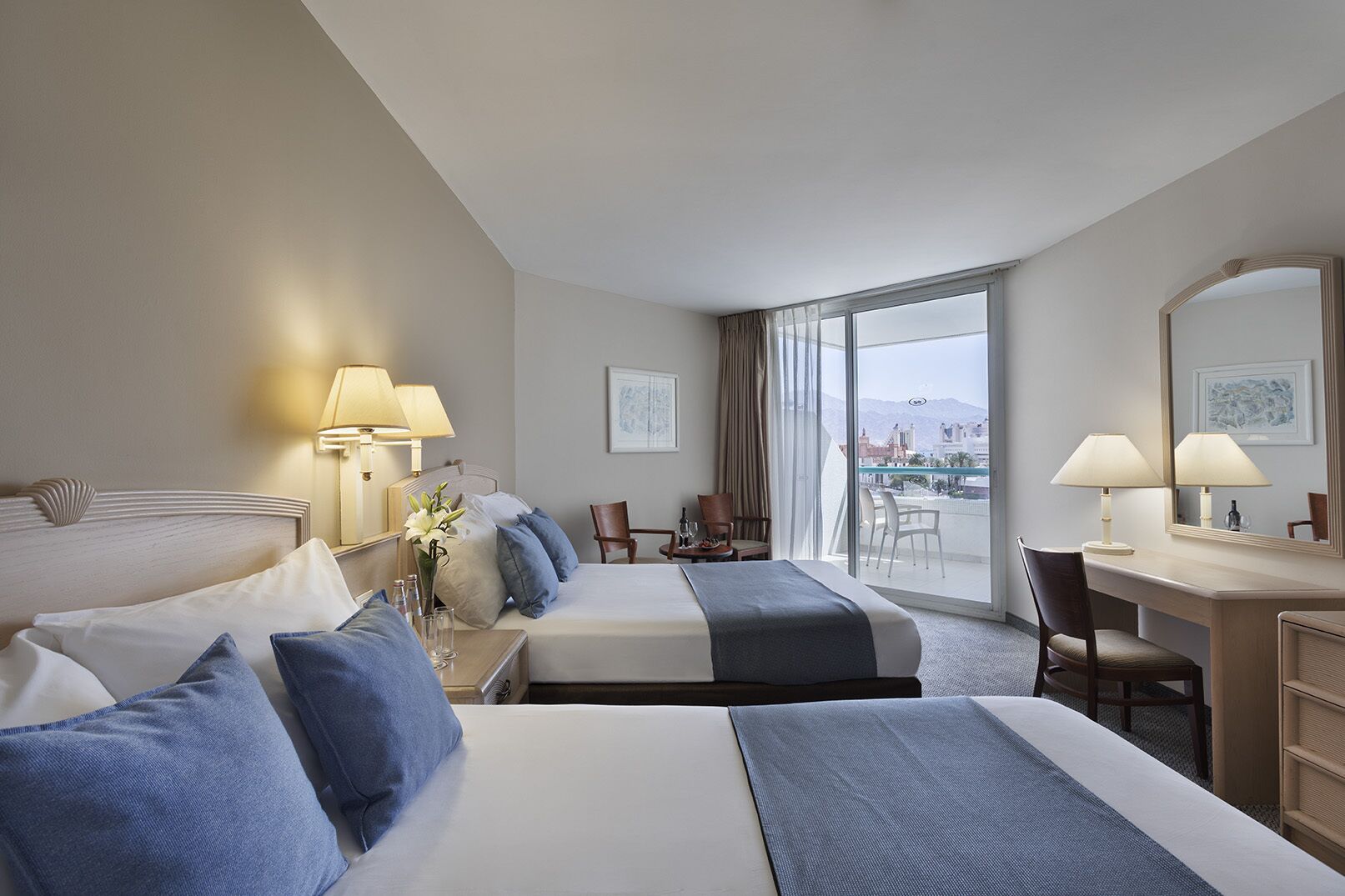 standard double or twin room, balcony | in-room safe, desk, soundproofing, iron/ironing board