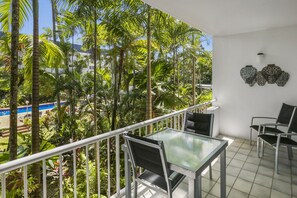 Apartamento estándar, 1 habitación, vistas al jardín | Terraza o patio