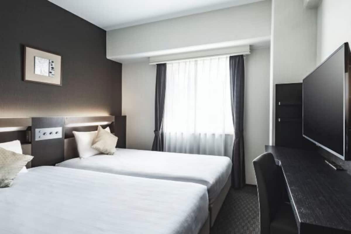 Desk, blackout drapes, soundproofing, iron/ironing board