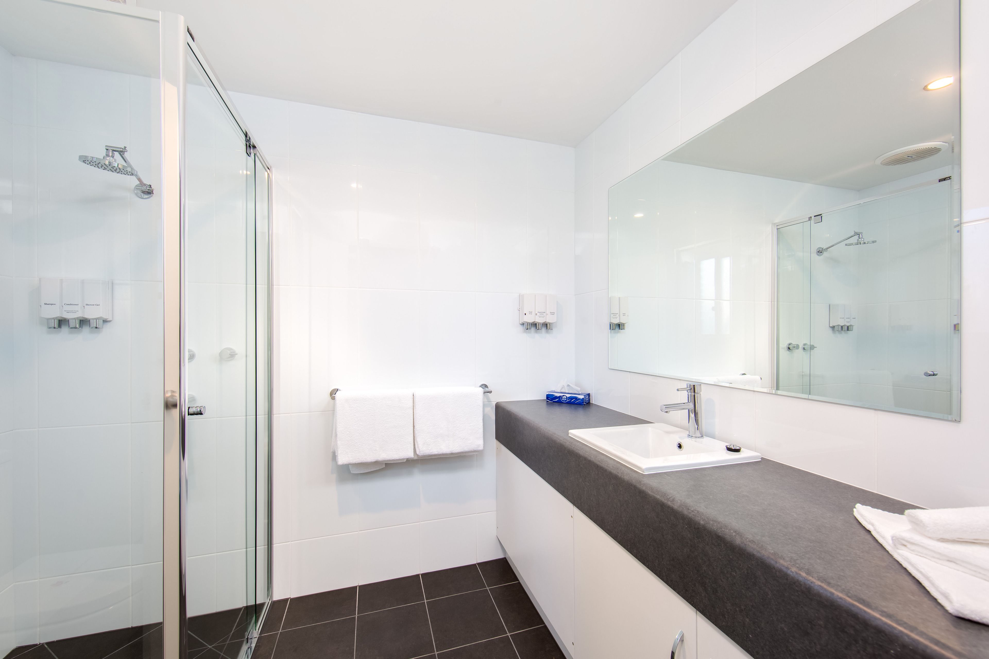 spa suite | bathroom | hair dryer, towels