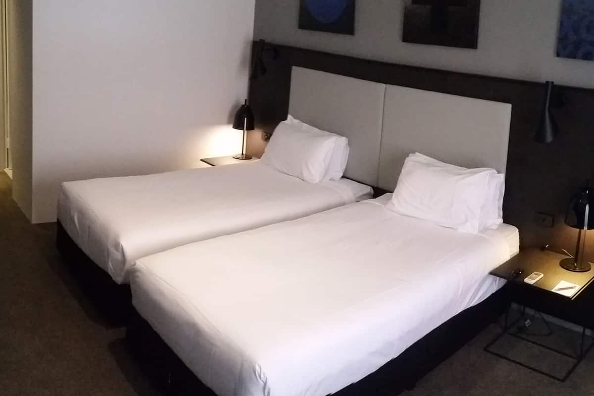 Blackout curtains, iron/ironing board, free WiFi, bed sheets