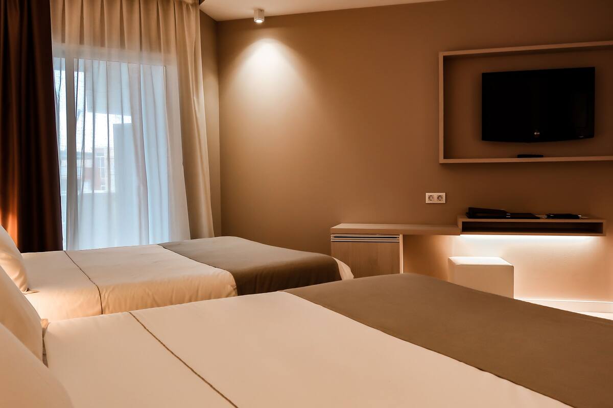 minibar, desk, blackout curtains, free wifi