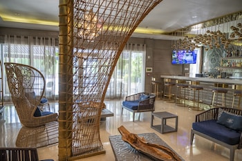 Sitting area in hotel lobby at San Juan Hotel