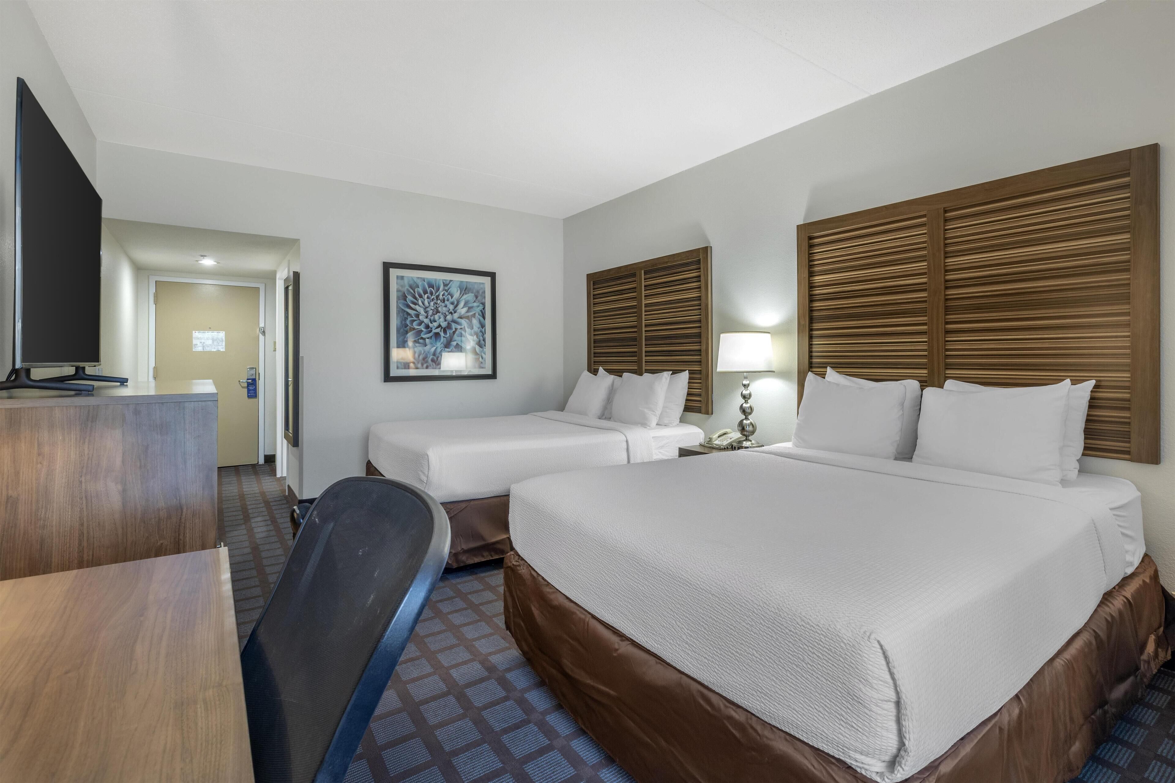 Standard Room, 2 Queen Beds, Non Smoking, Refrigerator & Microwave | Premium bedding, in-room safe, desk, blackout curtains