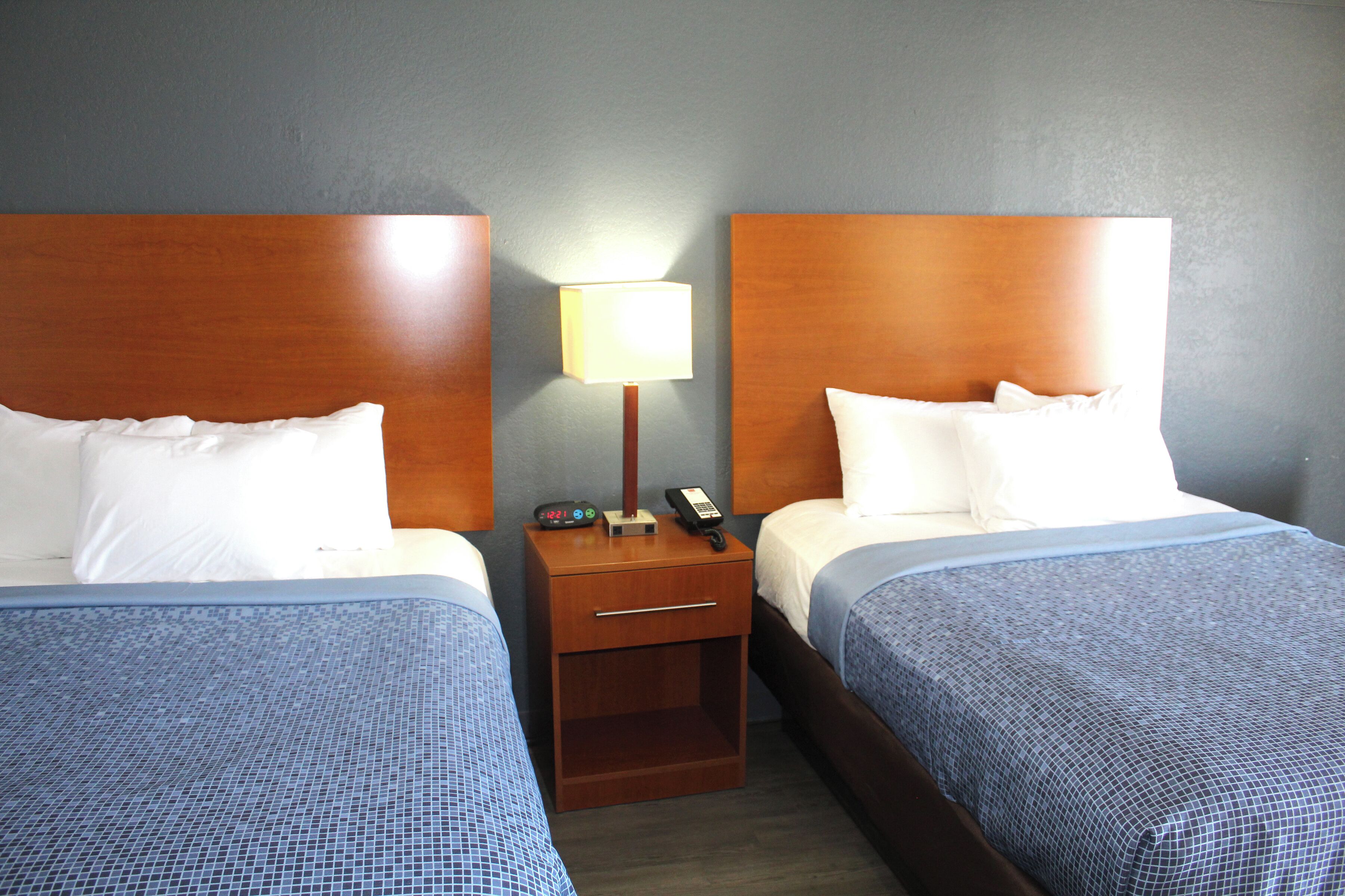 Desk, free WiFi, bed sheets