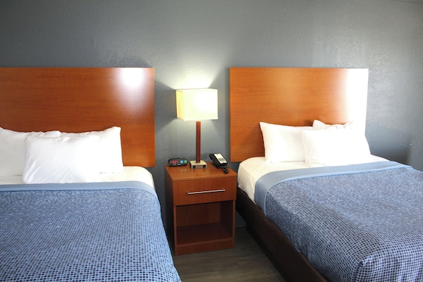 Desk, free WiFi, bed sheets