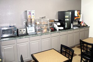 Café da manhã continental grátis
