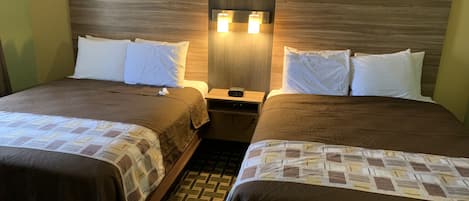 Standard Room, 2 Queen Beds, Non Smoking | Premium bedding, memory foam beds, blackout drapes, free WiFi