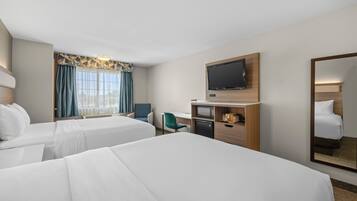 Standaard kamer, 2 queensize bedden, niet-roken | Verduisterende gordijnen, een strijkplank/strijkijzer, gratis wifi