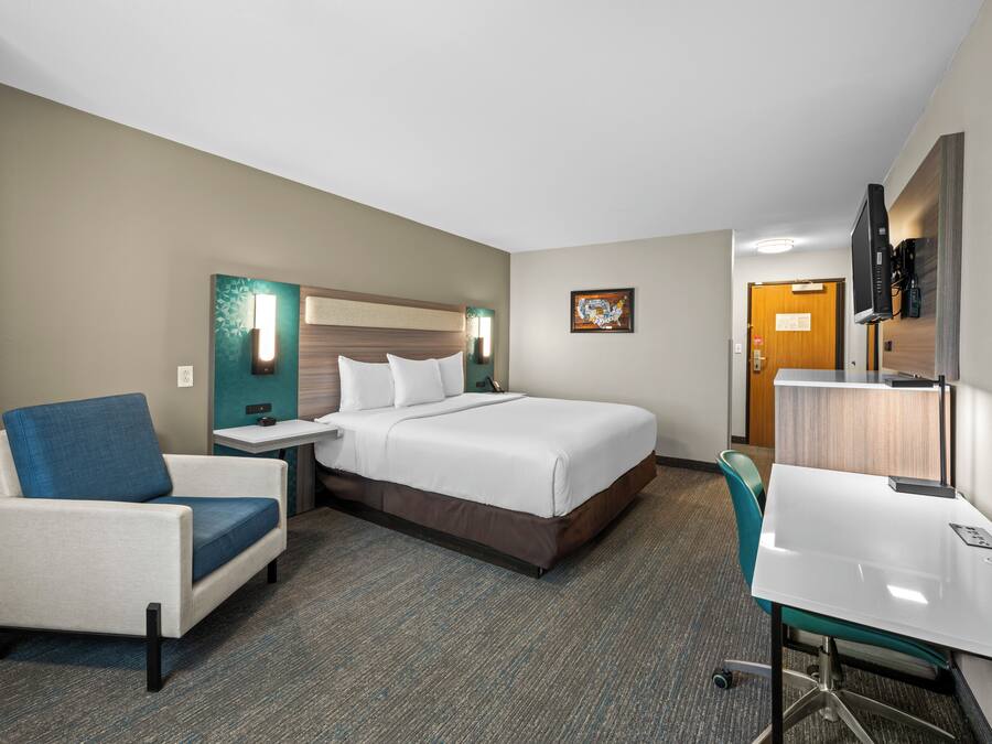 Standard Room, 1 King Bed, Non Smoking | Blackout drapes, iron/ironing board, free WiFi, bed sheets
