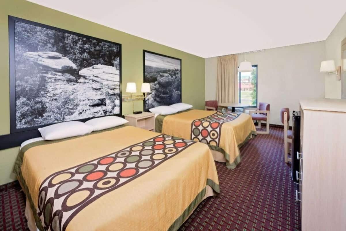 Desk, blackout drapes, free cribs/infant beds, free WiFi