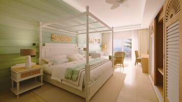 Minibar, coffres-forts dans les chambres, bureau