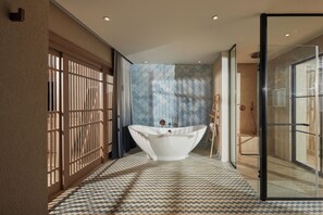 Combined shower/bathtub, free toiletries, hair dryer, bathrobes - Cayo Levantado Resort - All Inclusive (Samaná)