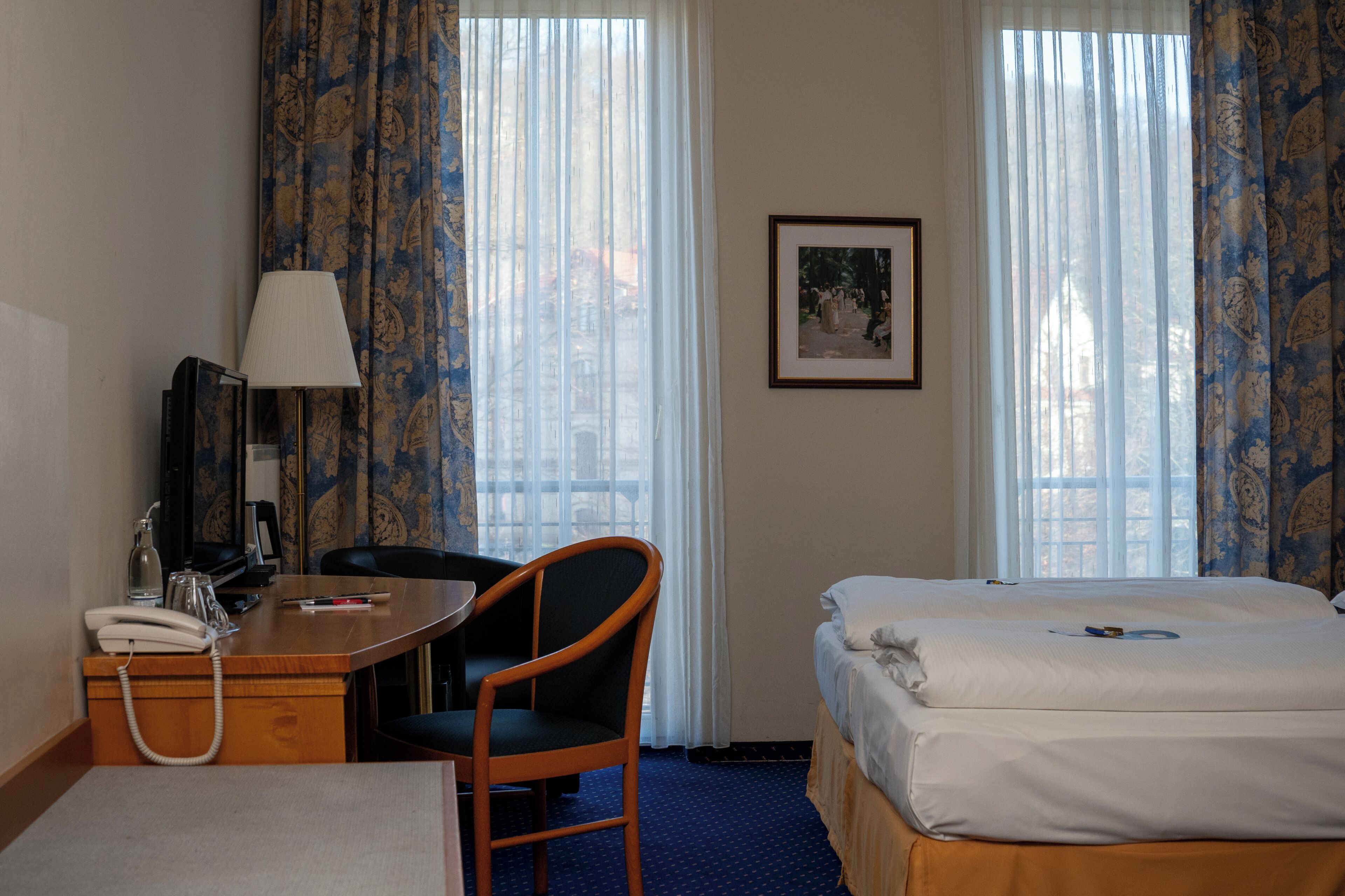 舒適雙人房 | 低過敏寢具、客房內保險箱、免費無線上網、床單