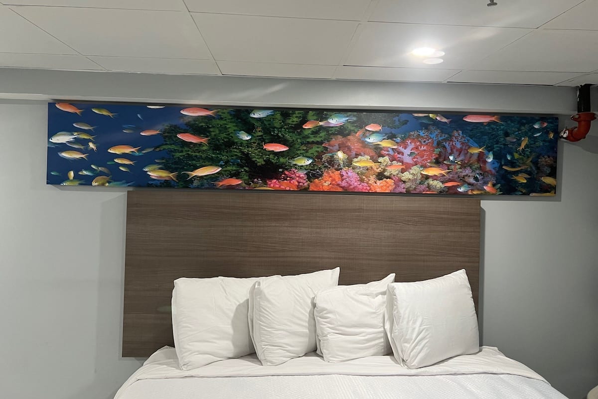 Rom – superior, 1 kingsize-seng (Kitchen, Smoke Free) | Skrivebord, skrivebord for bærbar PC og blendingsgardiner