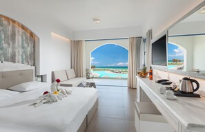 Bungalow Premium, vista al mar | Vista a la playa o el mar