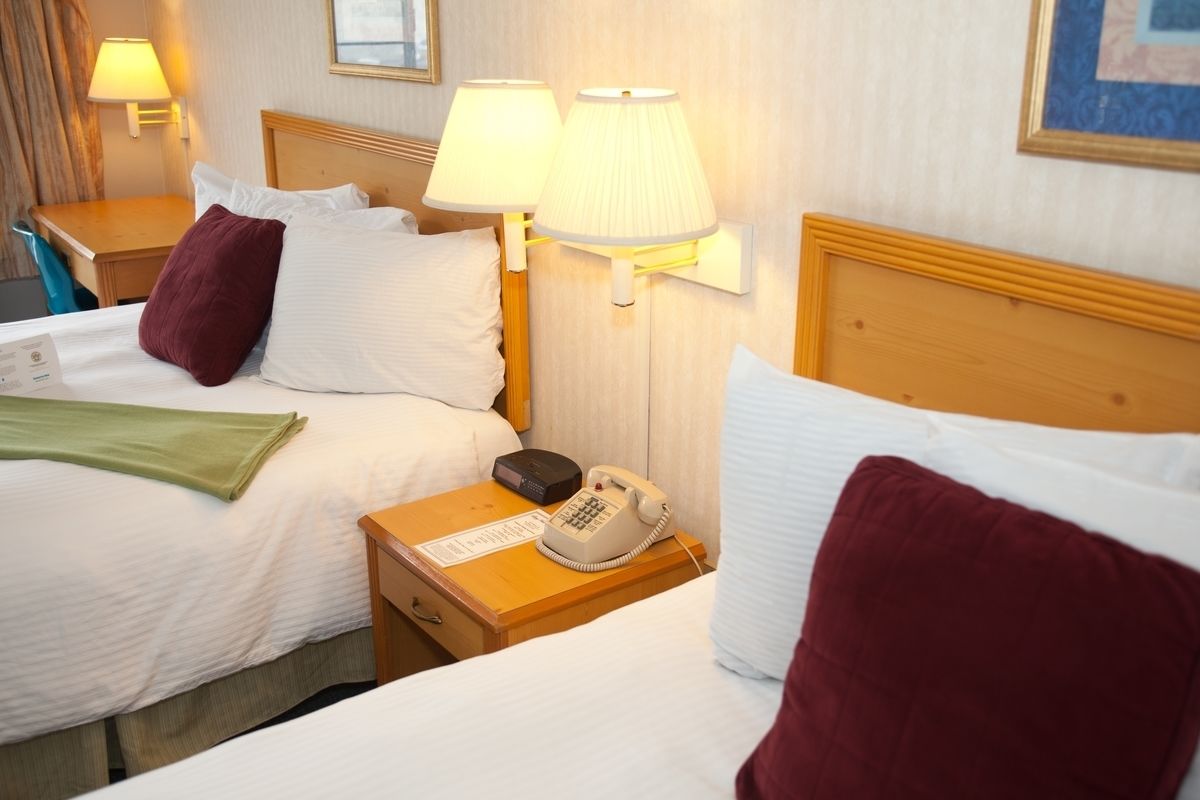 deluxe room, 2 queen beds | desk, blackout curtains, rollaway beds, free wifi