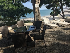 Beach nearby, beach bar