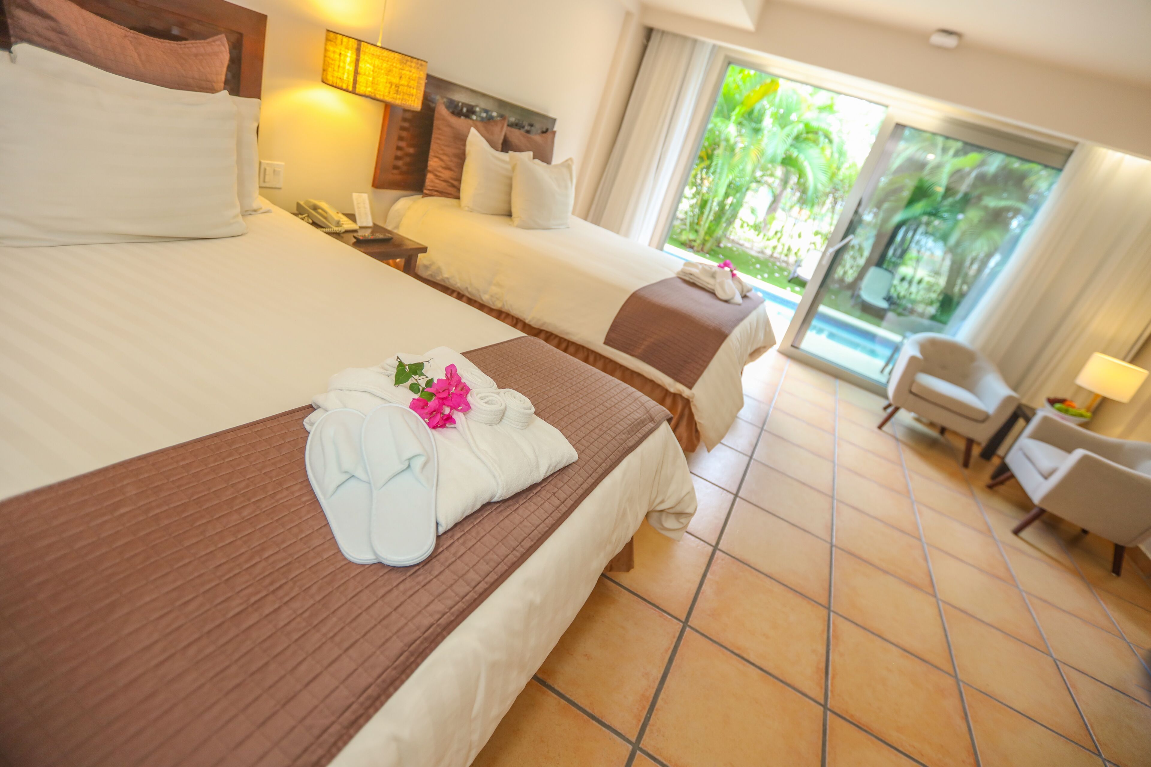 Swim Up Suite, 2 Queen Beds | View from room