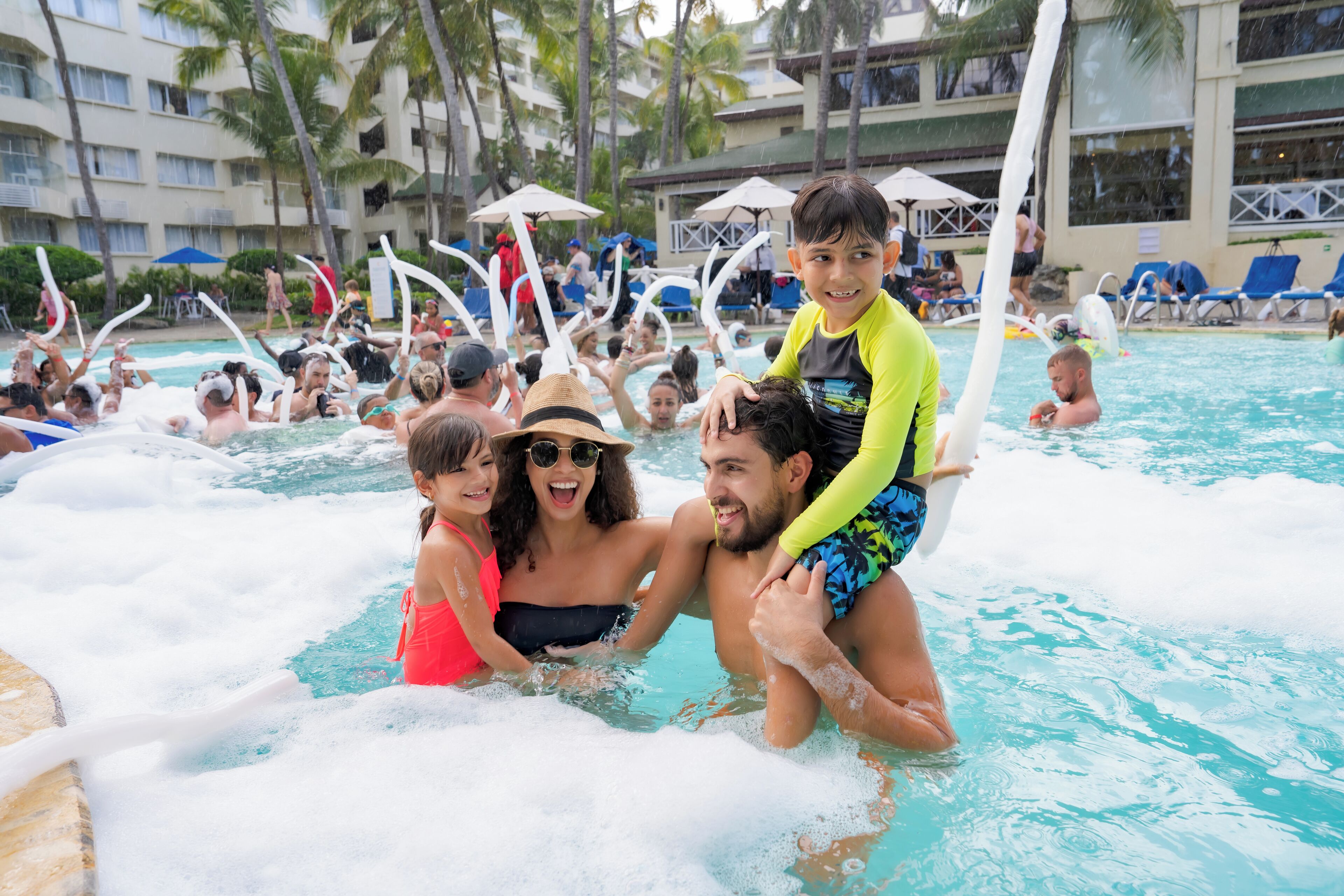 2 outdoor pools, open 7:00 AM to 7:00 PM, pool umbrellas, sun loungers